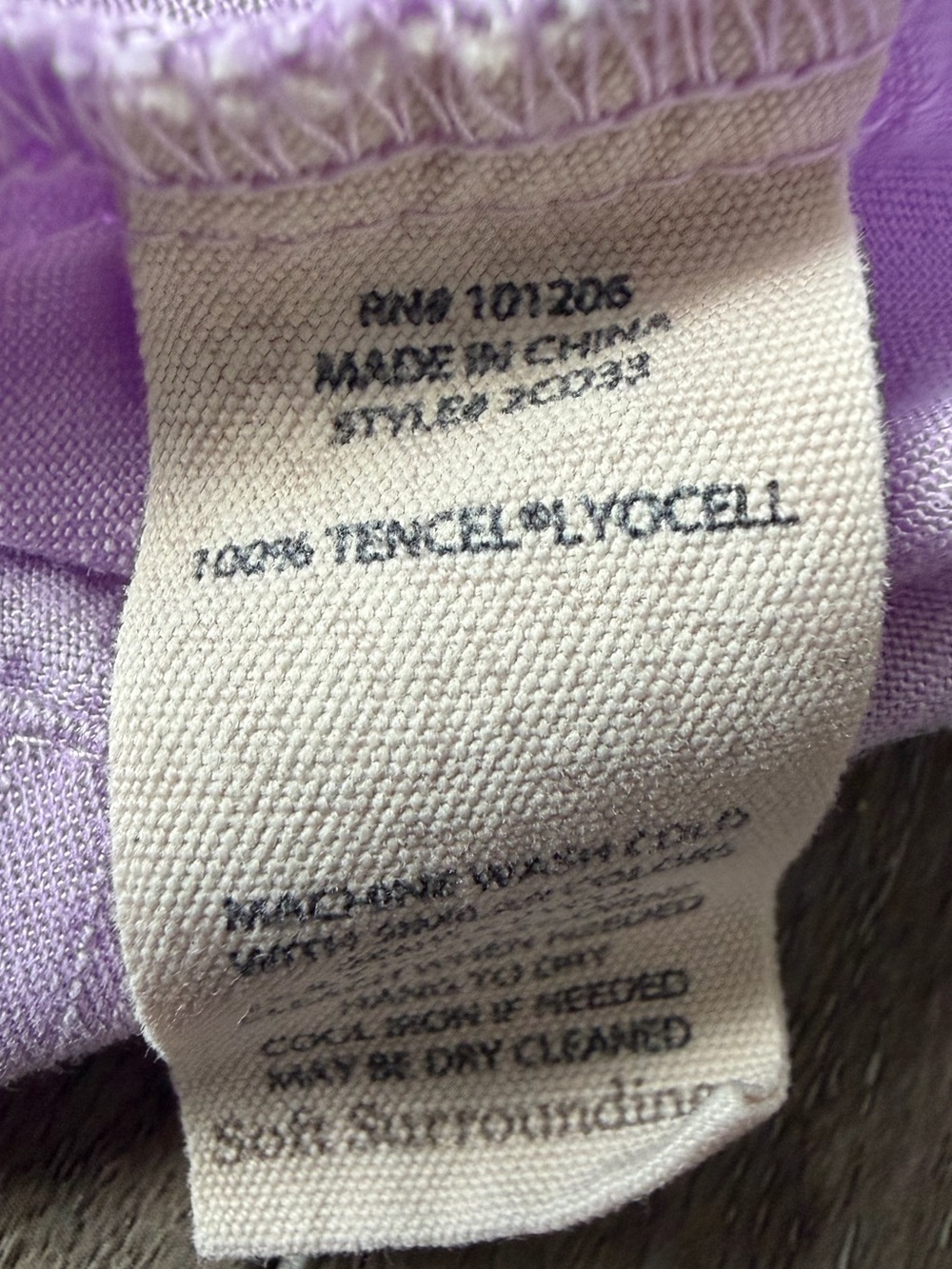 Soft Surroundings- 100% Tencel Lilac Button-Front Utility Tunic Jacket - Picture 7 of 8
